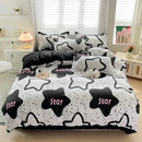GobekUsa Cozy Cotton Bedding Set for Double Bed, Autumn Winter Duvet Cover Kit
