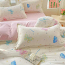 GobekUsa Cozy Cotton Bedding Set for Double Bed, Autumn Winter Duvet Cover Kit
