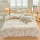 GobekUsa Cozy Cotton Bedding Set for Double Bed, Autumn Winter Duvet Cover Kit