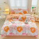 GobekUsa Cozy Cotton Bedding Set for Double Bed, Autumn Winter Duvet Cover Kit