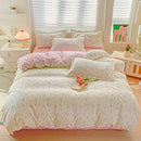 GobekUsa Cozy Cotton Bedding Set for Double Bed, Autumn Winter Duvet Cover Kit