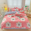 GobekUsa Cozy Cotton Bedding Set for Double Bed, Autumn Winter Duvet Cover Kit