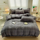 GobekUsa Cozy Cotton Bedding Set for Double Bed, Autumn Winter Duvet Cover Kit