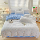 GobekUsa Cozy Cotton Bedding Set for Double Bed, Autumn Winter Duvet Cover Kit
