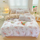 GobekUsa Cozy Cotton Bedding Set for Double Bed, Autumn Winter Duvet Cover Kit