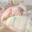 GobekUsa Cozy Cotton Bedding Set for Double Bed, Autumn Winter Duvet Cover Kit