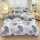 GobekUsa Cozy Cotton Bedding Set for Double Bed, Autumn Winter Duvet Cover Kit