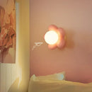 GobekUsa Cream Flower Wall Lamp: Nordic Style Indoor Lighting for Living Room and Bedroom
