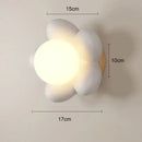 GobekUsa Cream Flower Wall Lamp: Nordic Style Indoor Lighting for Living Room and Bedroom