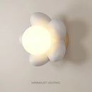 GobekUsa Cream Flower Wall Lamp: Nordic Style Indoor Lighting for Living Room and Bedroom