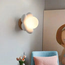 GobekUsa Cream Flower Wall Lamp: Nordic Style Indoor Lighting for Living Room and Bedroom