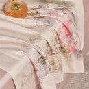 GobekUsa Flowers Pattern 1000TC Egyptian Cotton Luxury Bedding Set & Silk Duvet Cover