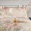 GobekUsa Flowers Pattern 1000TC Egyptian Cotton Luxury Bedding Set & Silk Duvet Cover