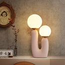 GobekUsa Glass Ball Table Lamp: Green Pink Resin Nordic Creativity Cute Bedroom Decor
