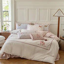 GobekUsa Cotton Embroidered King Queen Bedding Set with High-Quality Duvet Cover Pillowcases
