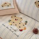 GobekUsa Cotton Embroidered King Queen Bedding Set with High-Quality Duvet Cover Pillowcases