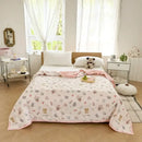 GobekUsa Cartoon Bear Printed Summer Quilt Lightweight Soft Cooling Blanket