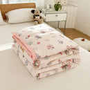 GobekUsa Cartoon Bear Printed Summer Quilt Lightweight Soft Cooling Blanket