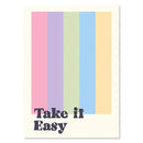 GobekUsa Pastel Purple Abstract Wall Art Print
