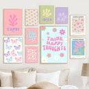GobekUsa Pastel Purple Abstract Wall Art Print
