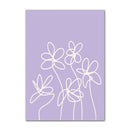 GobekUsa Pastel Purple Abstract Wall Art Print