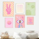 GobekUsa Pastel Purple Abstract Wall Art Print