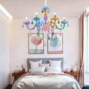 GobekUsa Crystal Candle Chandelier: Elegant European Design for Bedroom, Restaurant & Children's Room