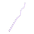 Pastel ridged glass straws set kitchen eco friendly drinking tubes by Decorbites