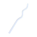 Pastel ridged glass straws set kitchen eco friendly drinking tubes by Decorbites