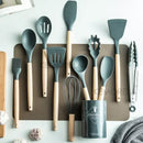GobekUsa 13-Piece Silicone Kitchen Utensils Set with Storage Box | Heat-Resistant Cooking Tools and Baking Accessories