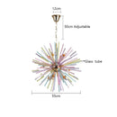GobekUsa Dandelion Chandelier Glass Hanging Lighting for Kids Room, Bedroom, Dining Room