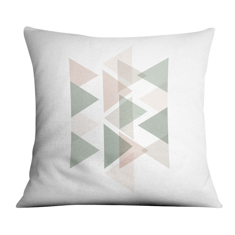 Pastel Triangles A Cushion