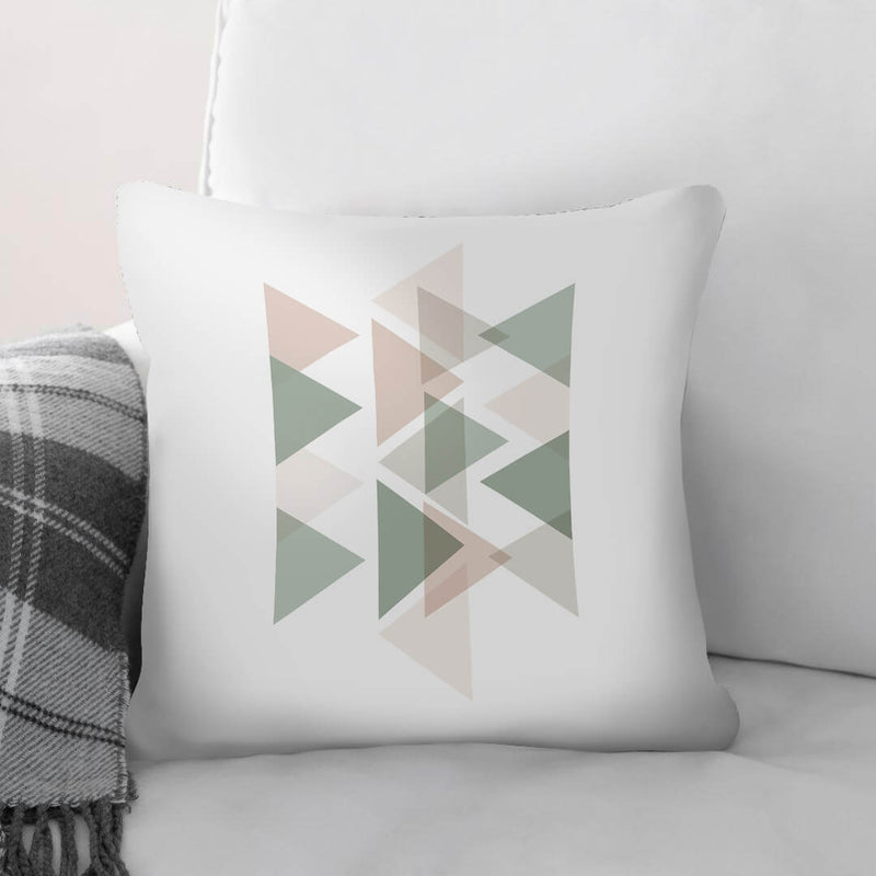 Pastel Triangles A Cushion