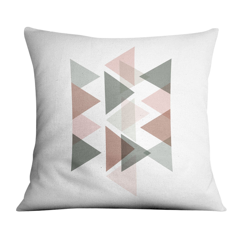 Pastel Triangles B Cushion