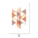 Pastel Triangles Canvas