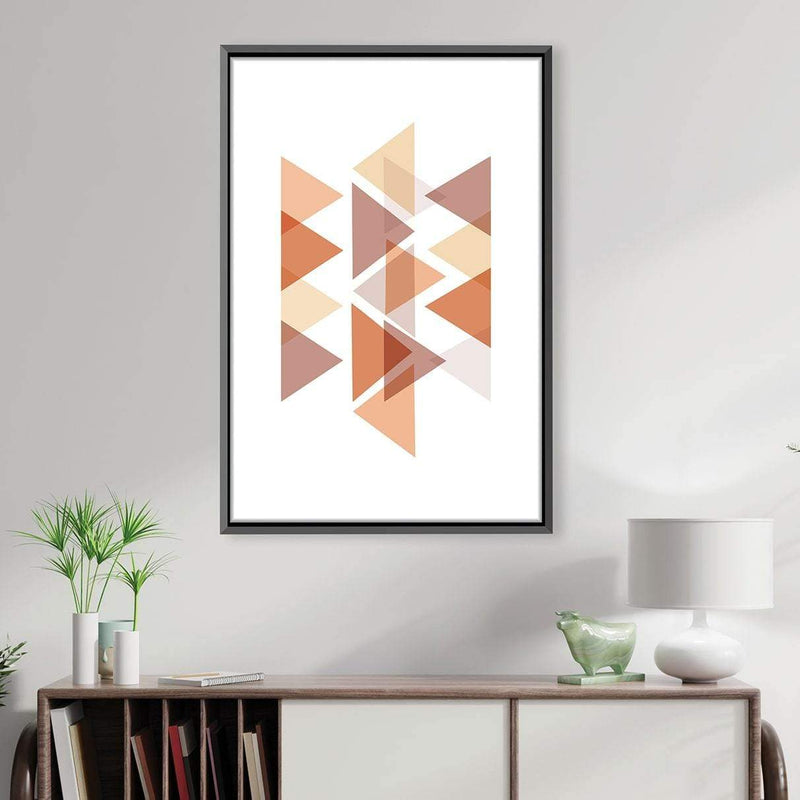 Pastel Triangles Canvas