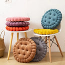 Pastel tufted cookie biscuit cushion soft throw pillow living room by Decorbites