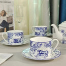 GobekUsa Jungle Lion Bone China Tea Set and Coffeeware Collection