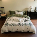 GobekUsa American Pastoral 1000TC Egyptian Cotton Floral Bedding Set