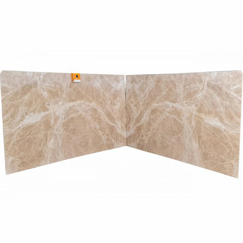 Patara Beige Exotic Bookmatching Polished Marble Slab