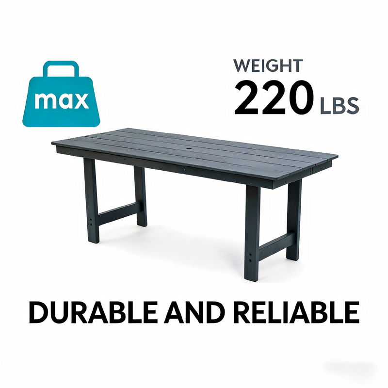 HDPE Outdoor Patio Dining Set - Table and Four Chairs, photo 10 of 16