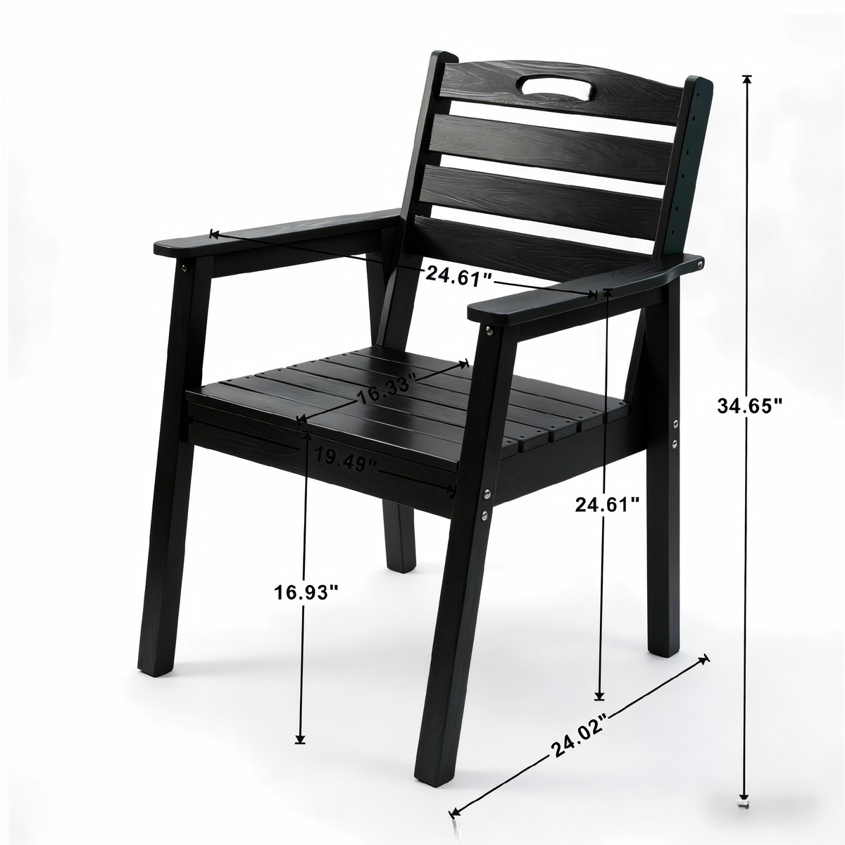 HDPE Outdoor Patio Dining Set - Table and Four Chairs, photo 14 of 16