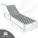 Outdoor Adjustable Patio Chaise Lounge Chair with Wheels and Sturdy Metal Frame by DirectDeals