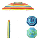 6.5 Feet Patio Beach Umbrella with Waterproof Polyester Fabric-Orange by LJGDeals
