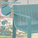 Patio Chairs Set of 2 with Curved Backrests and Seats by LJGDeals
