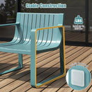 Patio Chairs Set of 2 with Curved Backrests and Seats by LJGDeals