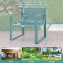 Patio Chairs Set of 2 with Curved Backrests and Seats by LJGDeals