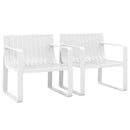 Patio Chairs Set of 2 with Curved Backrests and Seats by LJGDeals