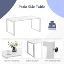 4 Pieces Outdoor Conversation Set with Sturdy Steel Frame by LJGDeals