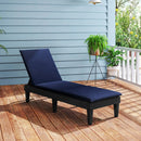 Patio Lounge Chair 3-Position Adjustable Backrest and Cushion by LJGDeals